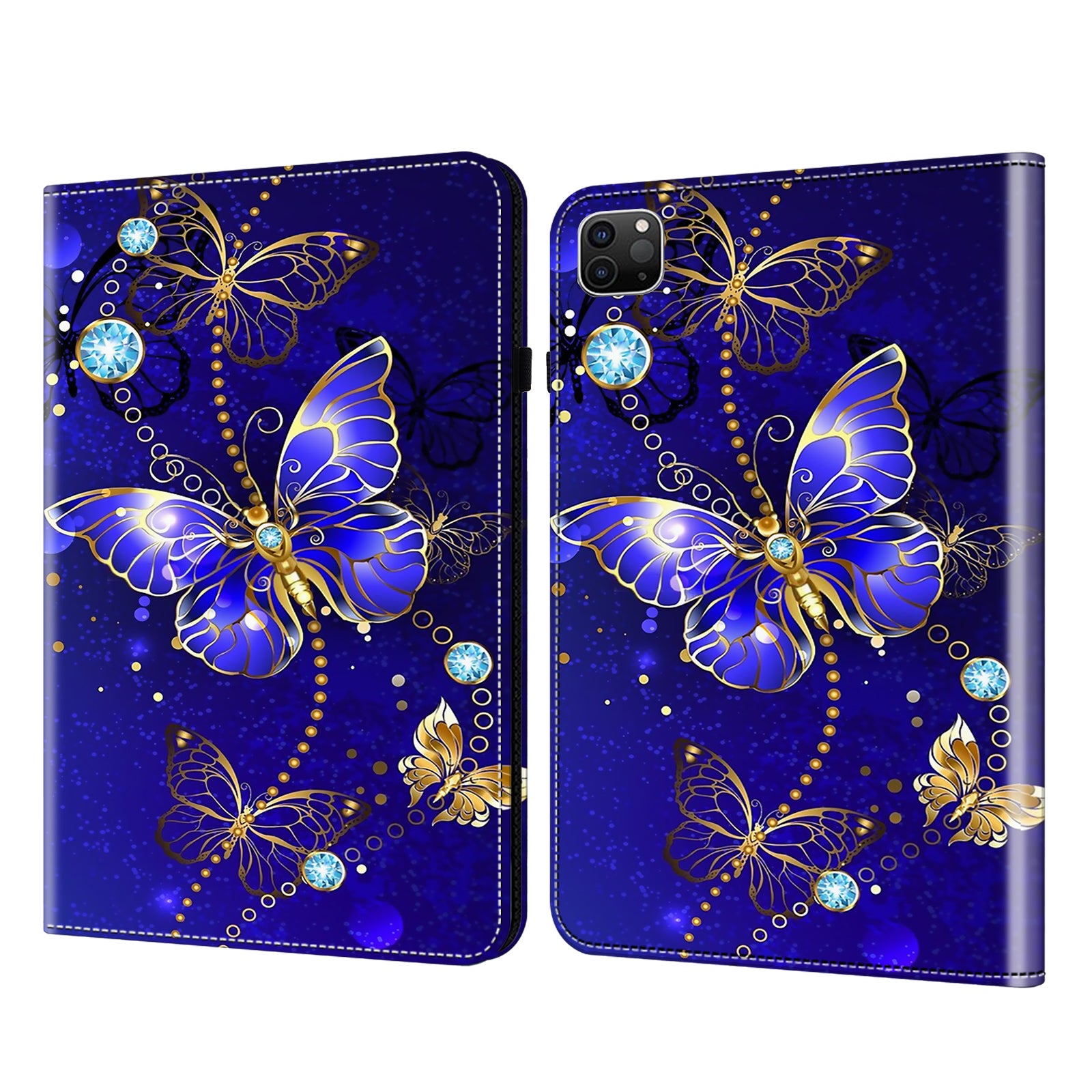 For iPad Pro 11 (2020) / (2021) / (2022) / iPad Air (2020) / (2022) PU Leather Flip Cover Pattern Printing Tablet Case with Stand