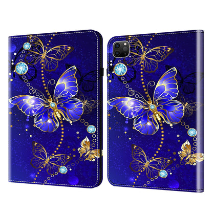 For iPad Pro 11 (2020) / (2021) / (2022) / iPad Air (2020) / (2022) PU Leather Flip Cover Pattern Printing Tablet Case with Stand