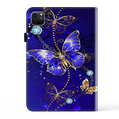 For iPad Pro 11 (2020) / (2021) / (2022) / iPad Air (2020) / (2022) PU Leather Flip Cover Pattern Printing Tablet Case with Stand