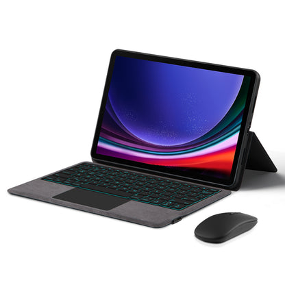 Backlight Bluetooth Keyboard Case with Touchpad for Samsung Galaxy Tab S9 Anti-Scratch Tablet Leather Cover
