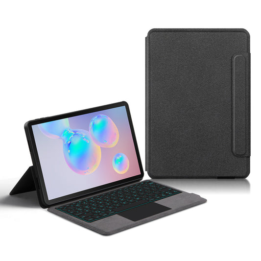 For Samsung Galaxy Tab S6 Stand Function Leather Tablet Cover Case with Backlight Bluetooth Keyboard