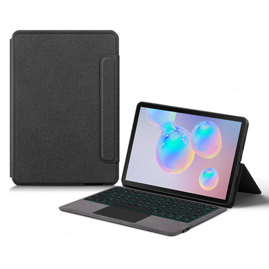 For Samsung Galaxy Tab S6 Stand Function Leather Tablet Cover Case with Backlight Bluetooth Keyboard