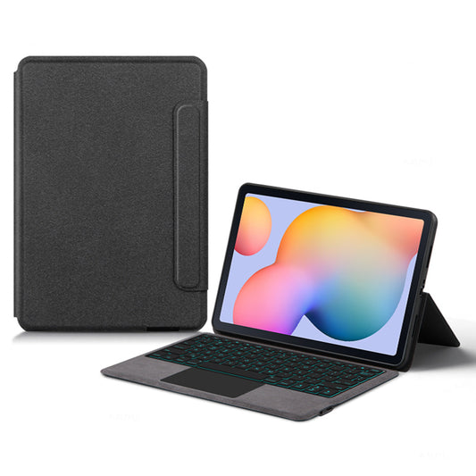 For Samsung Galaxy Tab S6 Lite Leather Tablet Stand Case with Backlight Bluetooth Keyboard