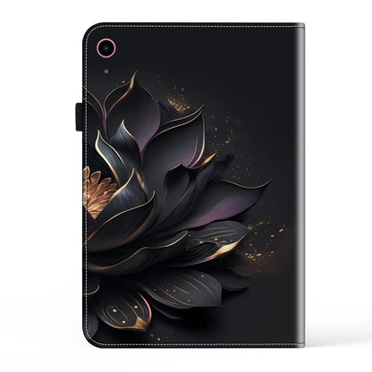 For iPad 10.9 (2022) Pattern Printing PU Leather Flip Cover Anti-Scratch Strap Closure Tablet Case with Stand