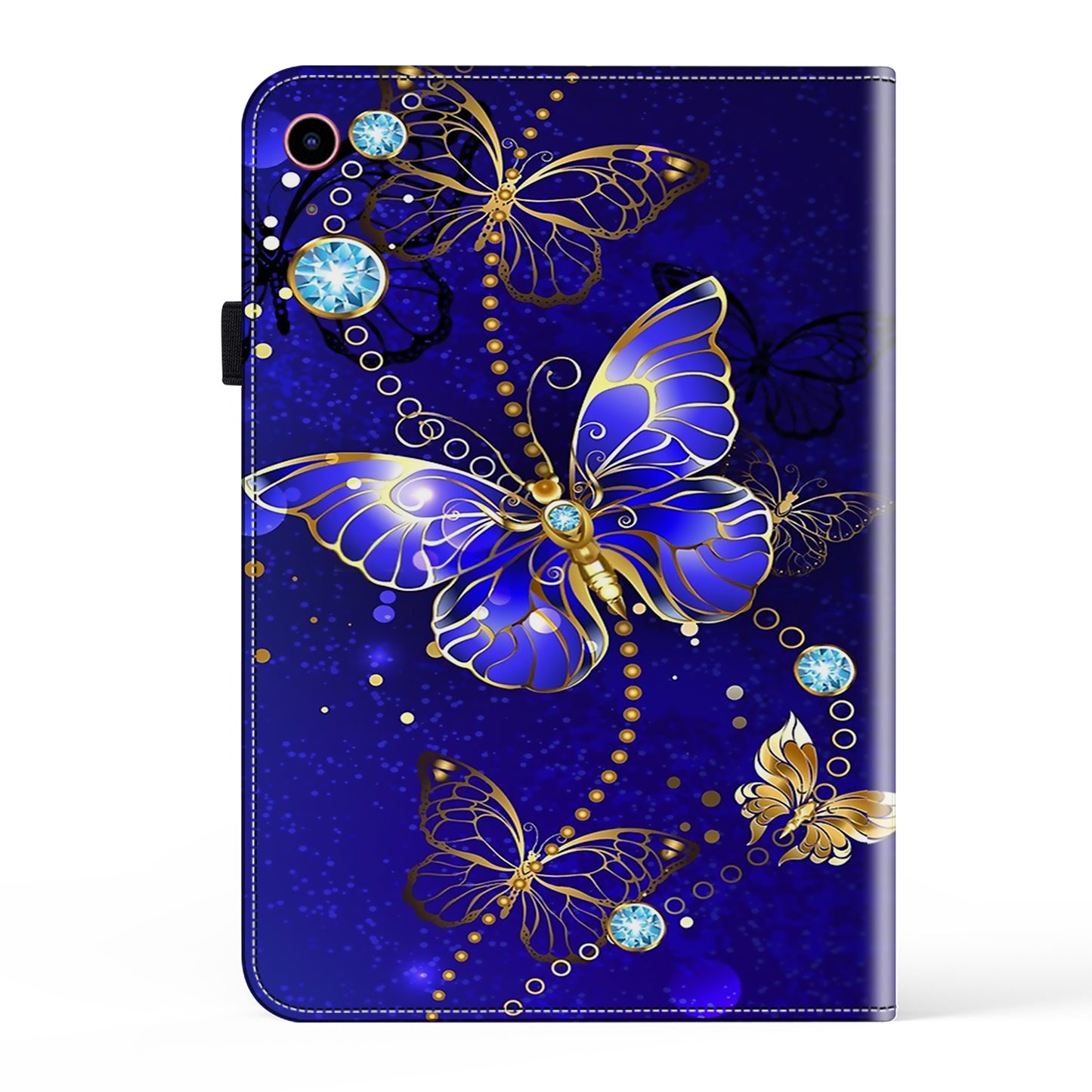 For iPad 10.9 (2022) Pattern Printing PU Leather Flip Cover Anti-Scratch Strap Closure Tablet Case with Stand
