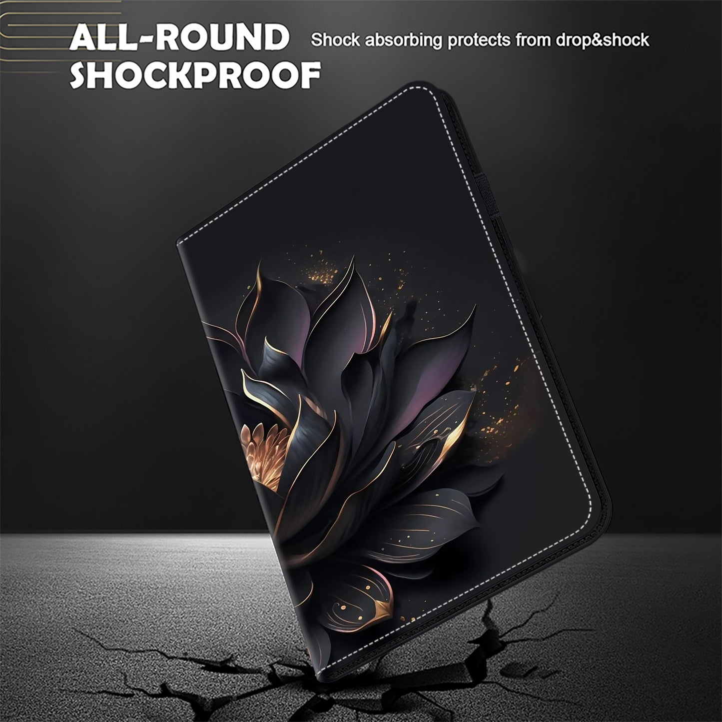 For Samsung Galaxy Tab S9+ / S9 FE+ All-inclusive Protection PU Leather TPU Tablet Stand Case Pattern Printing Cover