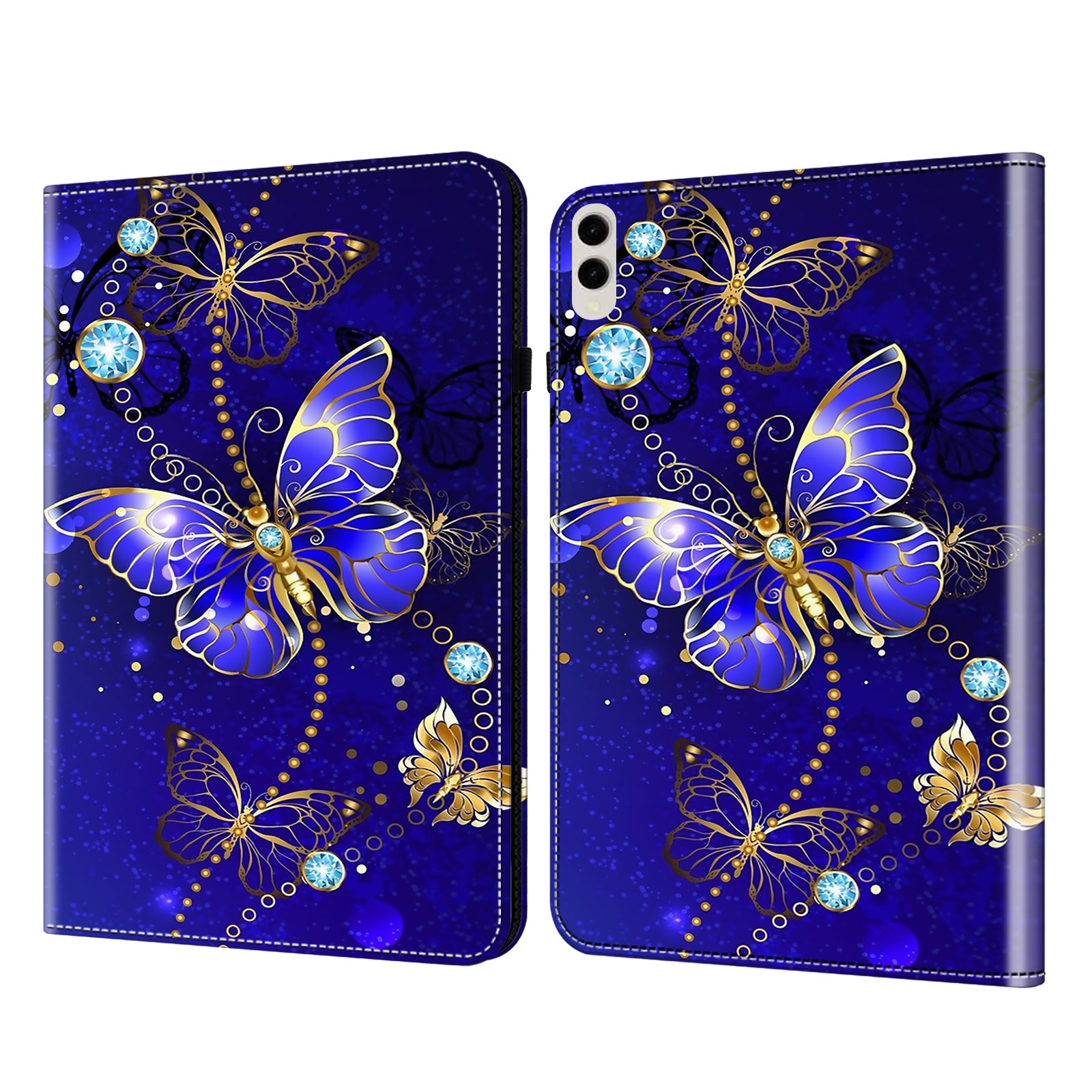 For Samsung Galaxy Tab S9+ / S9 FE+ All-inclusive Protection PU Leather TPU Tablet Stand Case Pattern Printing Cover