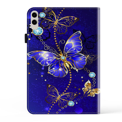 For Samsung Galaxy Tab S9+ / S9 FE+ All-inclusive Protection PU Leather TPU Tablet Stand Case Pattern Printing Cover