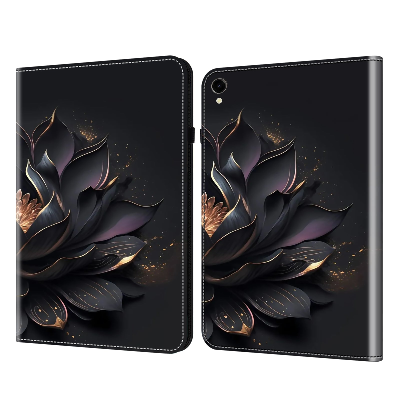 For Samsung Galaxy Tab S9 / S9 FE Anti-drop PU Leather Tablet Case Shockproof Pattern Printing Shell Cover Stand