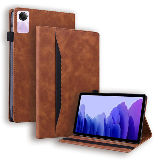 For Xiaomi Redmi Pad SE PU Leather Tablet Case Full Protection Tablet Cover with Wallet Stand