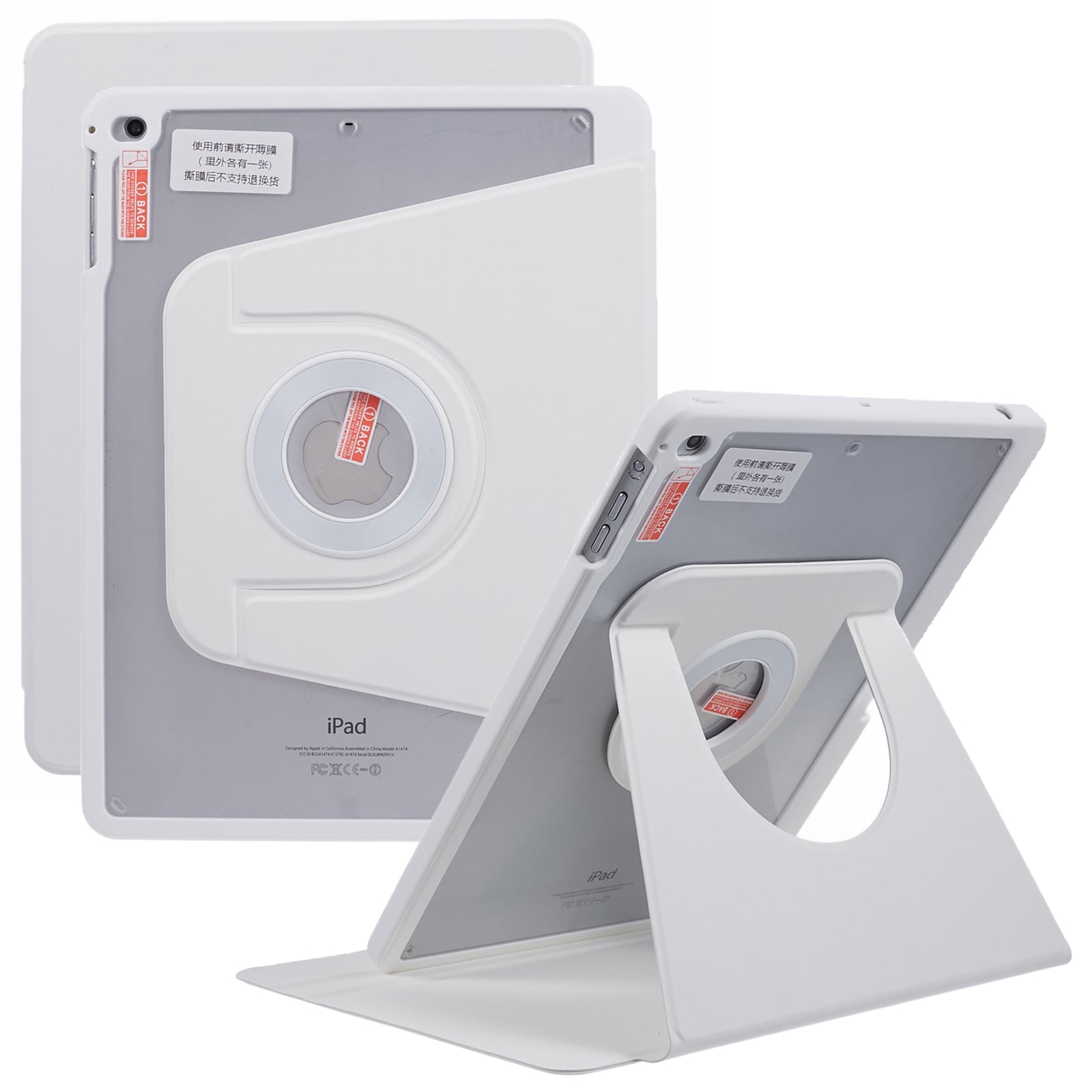 Detachable Magnetic Cover for iPad Pro 9.7 inch (2016) / iPad 9.7-inch (2017) / (2018) , Stand PU Leather Full Protection Tablet Case with Pencil Holder