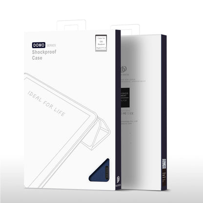 DUX DUCIS Domo Series for Realme Pad 2 PU Leather Tri-fold Stand Cover Auto Wake / Sleep Smart Tablet Case