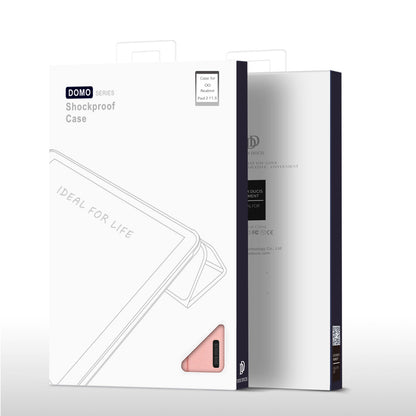 DUX DUCIS Domo Series for Realme Pad 2 PU Leather Tri-fold Stand Cover Auto Wake / Sleep Smart Tablet Case