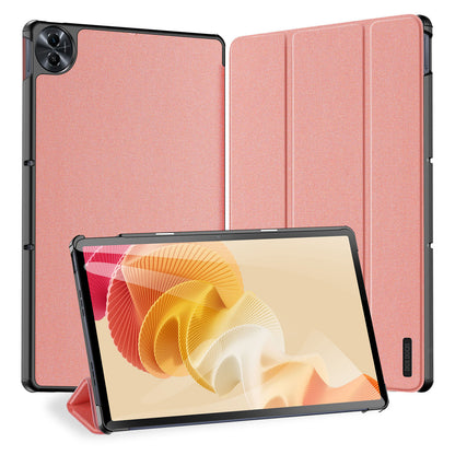 DUX DUCIS Domo Series for Realme Pad 2 PU Leather Tri-fold Stand Cover Auto Wake / Sleep Smart Tablet Case