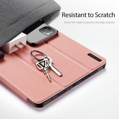 DUX DUCIS Domo Series for Realme Pad 2 PU Leather Tri-fold Stand Cover Auto Wake / Sleep Smart Tablet Case