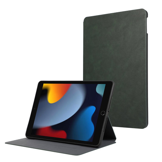 For iPad 10.2 (2021) / (2019) / (2020) PU Leather Flip Cover Anti-Dorp Auto Wake / Sleep Tablet Case with Stand
