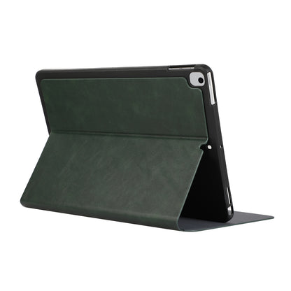 For iPad 10.2 (2021) / (2019) / (2020) PU Leather Flip Cover Anti-Dorp Auto Wake / Sleep Tablet Case with Stand