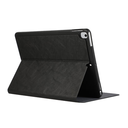 For iPad 10.2 (2021) / (2019) / (2020) PU Leather Flip Cover Anti-Dorp Auto Wake / Sleep Tablet Case with Stand