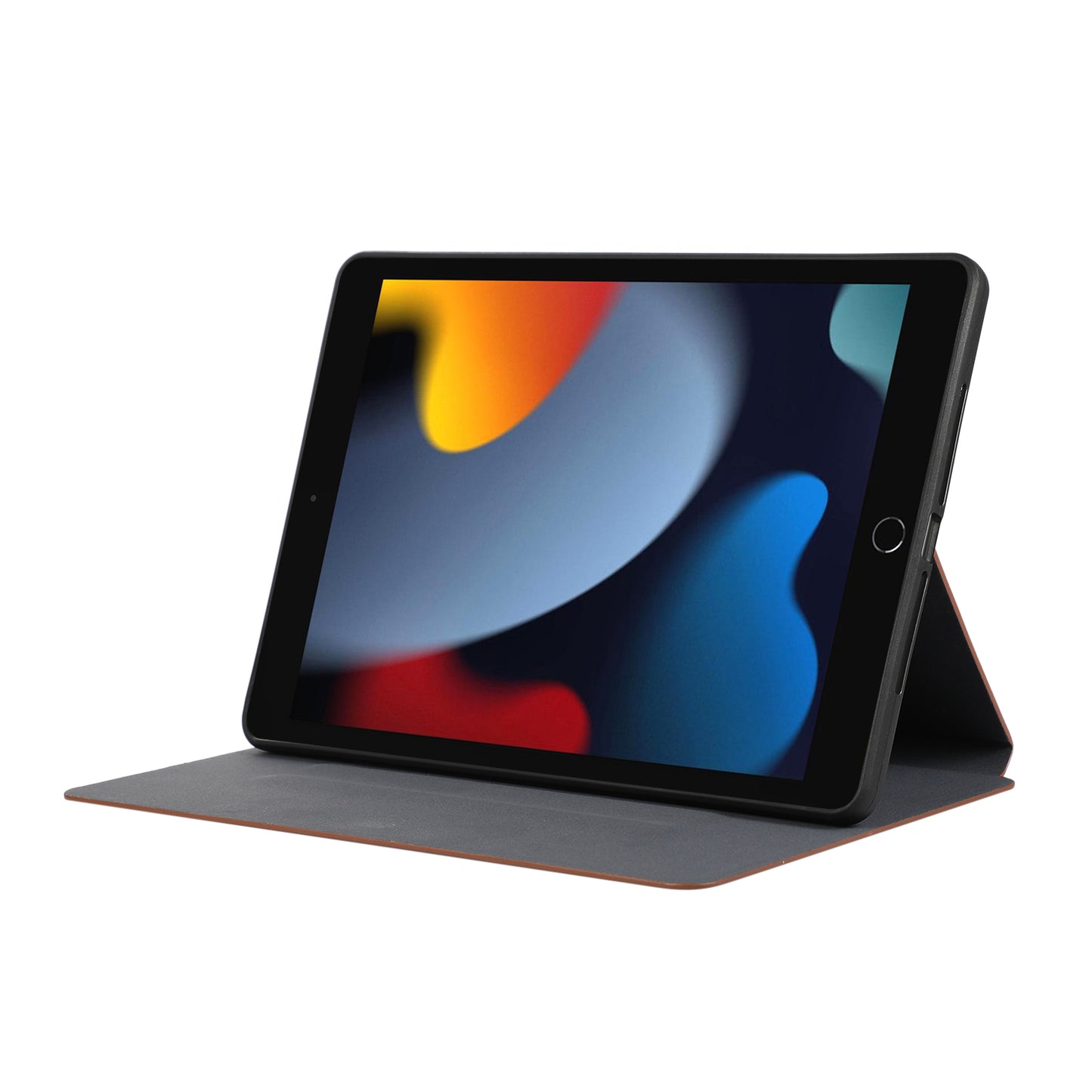 For iPad 10.2 (2021) / (2019) / (2020) PU Leather Flip Cover Anti-Dorp Auto Wake / Sleep Tablet Case with Stand