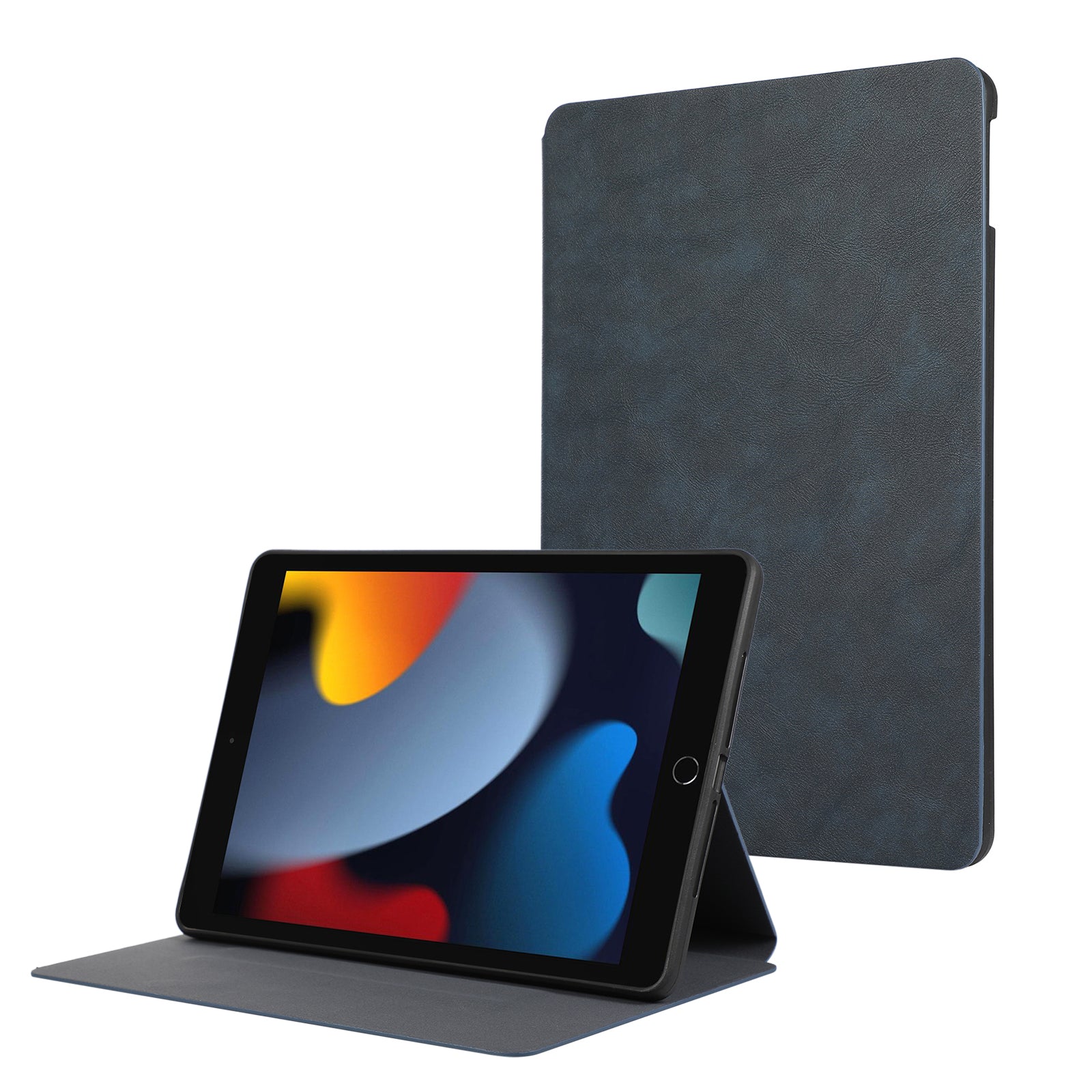 For iPad 10.2 (2021) / (2019) / (2020) PU Leather Flip Cover Anti-Dorp Auto Wake / Sleep Tablet Case with Stand