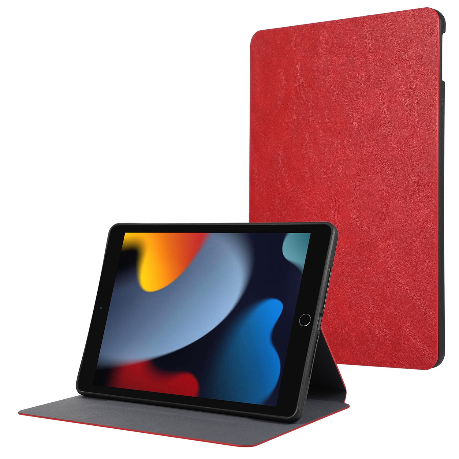 For iPad Air (2013) / Air 2 / iPad 9.7-inch (2017) / (2018) Anti-Dorp PU Leather Cover Auto Wake / Sleep Tablet Case with Stand