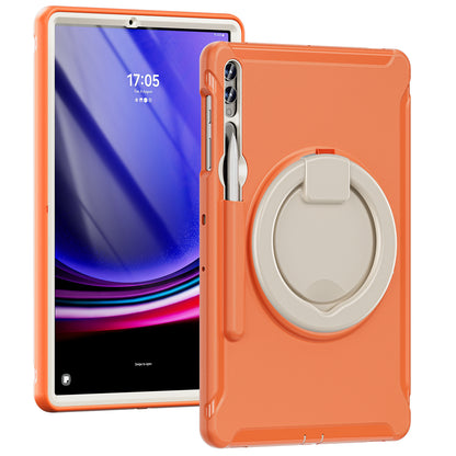 For Samsung Galaxy Tab S9 FE+ / S7+ T970 / Tab S7 FE T730 / Tab S8+ X800 / Tab S9+ X810 Case PC+TPU Rotating Kickstand Tablet Cover with Pen Holder