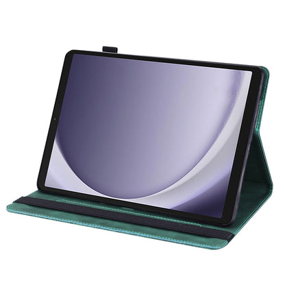 For Samsung Galaxy Tab A9 Case Flower Imprint Tablet Stand Cover