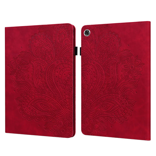 For Samsung Galaxy Tab A9 Case Flower Imprint Tablet Stand Cover