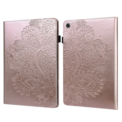 For Samsung Galaxy Tab A9 Case Flower Imprint Tablet Stand Cover
