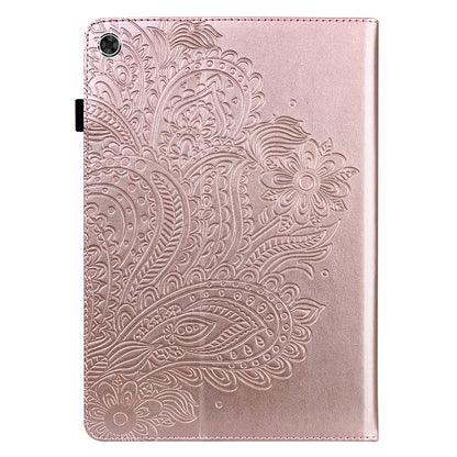 For Samsung Galaxy Tab A9 Case Flower Imprint Tablet Stand Cover