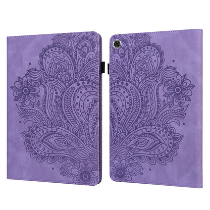 For Samsung Galaxy Tab A9 Case Flower Imprint Tablet Stand Cover