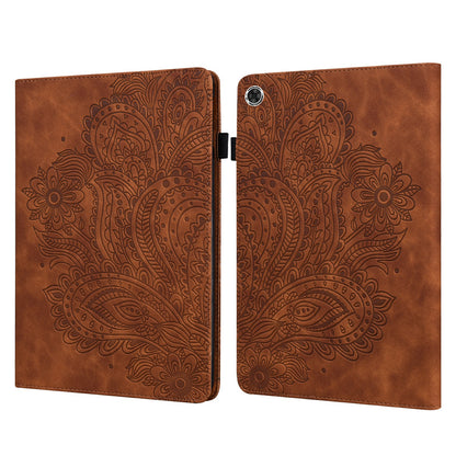 For Samsung Galaxy Tab A9 Case Flower Imprint Tablet Stand Cover