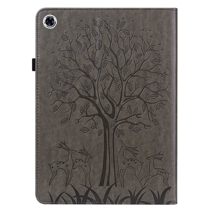 For Samsung Galaxy Tab A9+ Cover Imprinted Stand PU Leather Card Holder Tablet Case