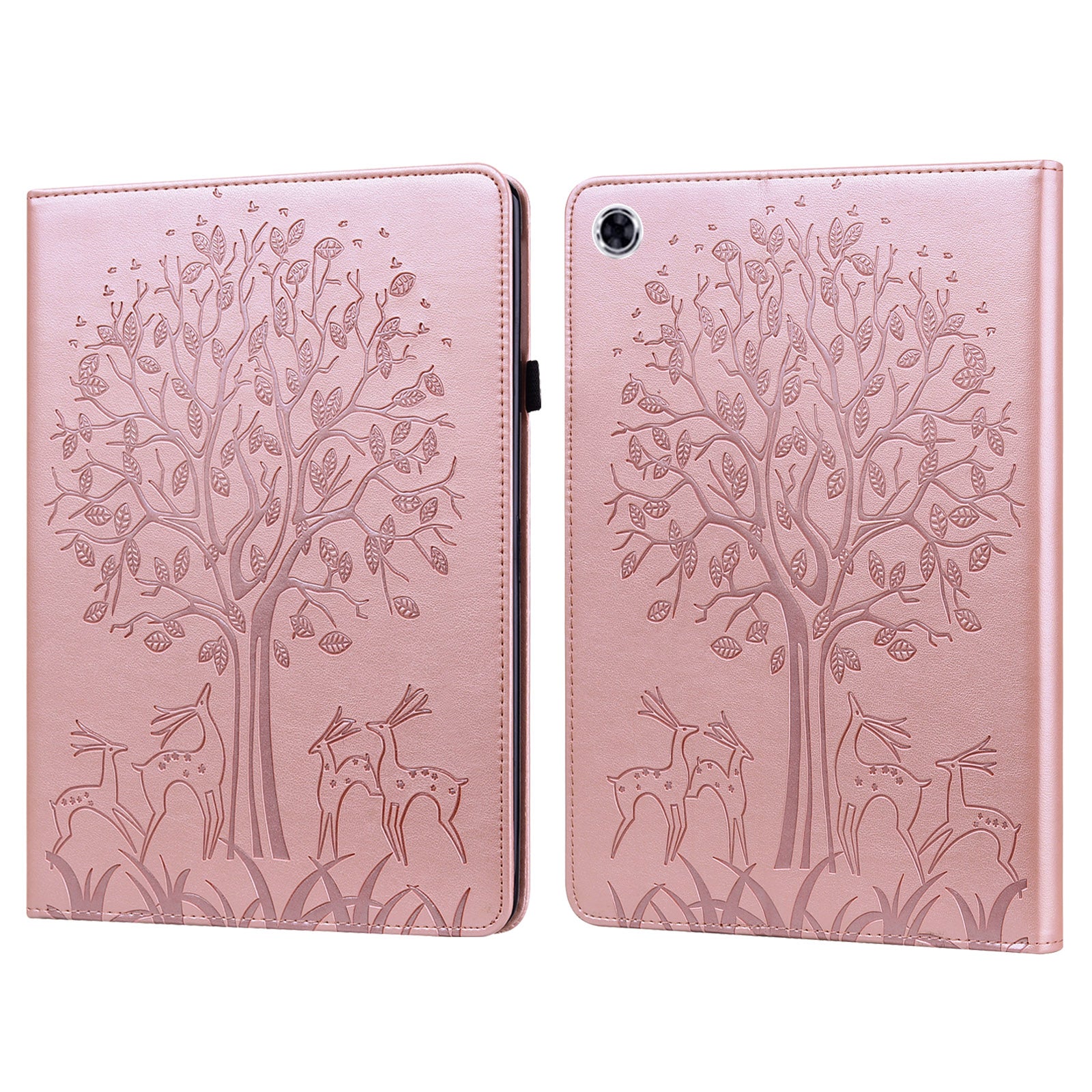 For Samsung Galaxy Tab A9+ Cover Imprinted Stand PU Leather Card Holder Tablet Case