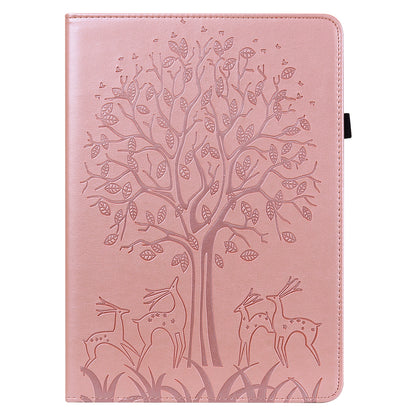 For Samsung Galaxy Tab A9+ Cover Imprinted Stand PU Leather Card Holder Tablet Case