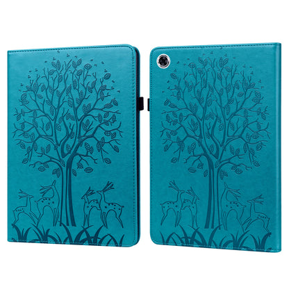 For Samsung Galaxy Tab A9+ Cover Imprinted Stand PU Leather Card Holder Tablet Case