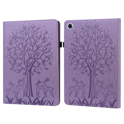 For Samsung Galaxy Tab A9+ Cover Imprinted Stand PU Leather Card Holder Tablet Case
