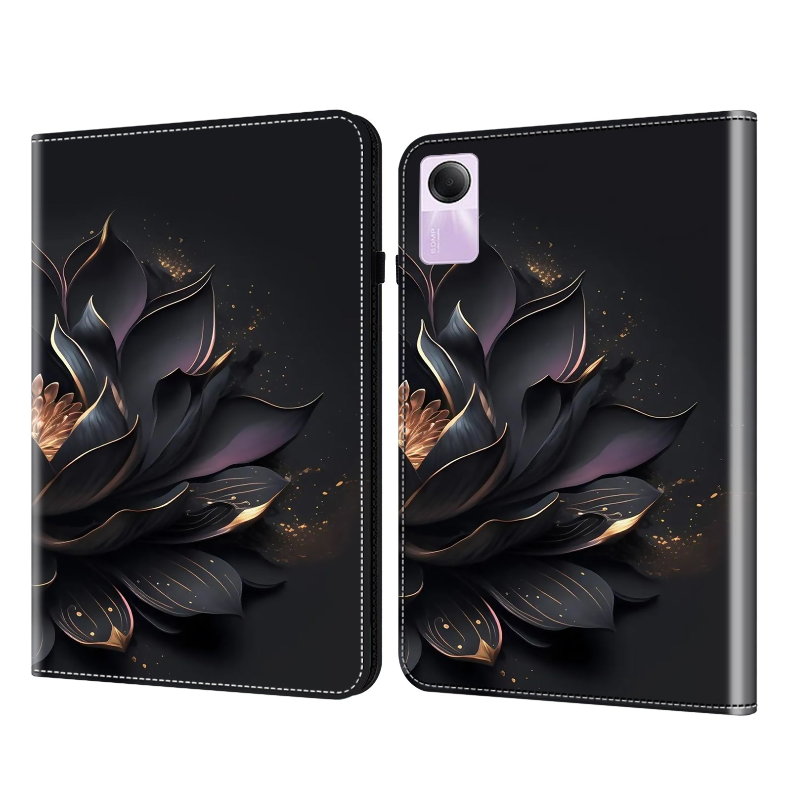 For Xiaomi Redmi Pad SE Case Stand Card Slot Pattern Printing PU Leather Tablet Cover