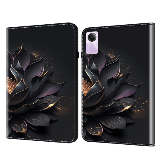 For Xiaomi Redmi Pad SE Case Stand Card Slot Pattern Printing PU Leather Tablet Cover