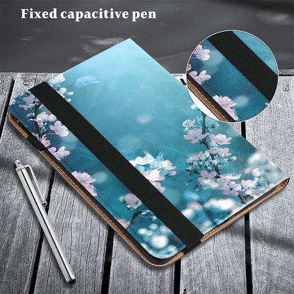 For Xiaomi Redmi Pad SE Case Stand Card Slot Pattern Printing PU Leather Tablet Cover