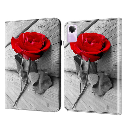 For Xiaomi Redmi Pad SE Case Stand Card Slot Pattern Printing PU Leather Tablet Cover