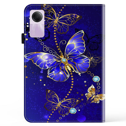 For Xiaomi Redmi Pad SE Case Stand Card Slot Pattern Printing PU Leather Tablet Cover