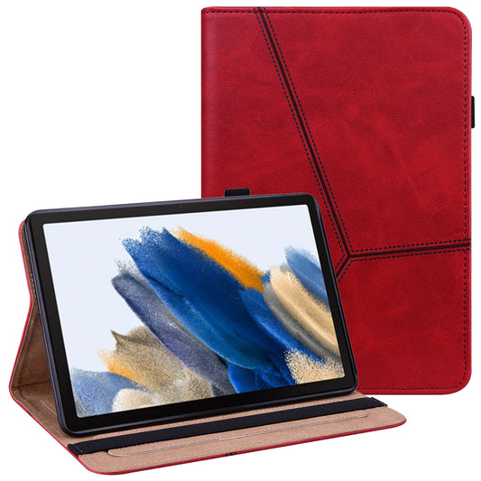 For Samsung Galaxy Tab A9+ Case PU Leather Line Imprinted Tablet Cover with Card Slots