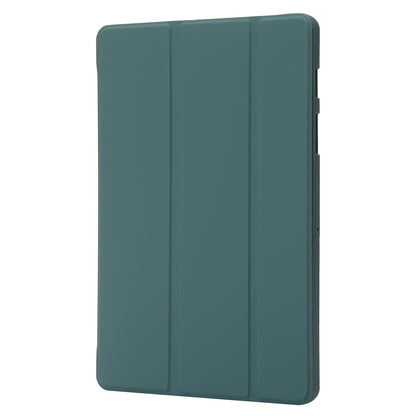 For Samsung Galaxy Tab S9+ Case Anti-scratch PU Leather + Silicone Tri-fold Stand Tablet Cover