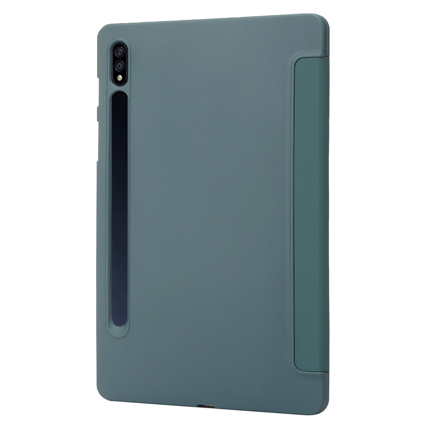 For Samsung Galaxy Tab S9+ Case Anti-scratch PU Leather + Silicone Tri-fold Stand Tablet Cover