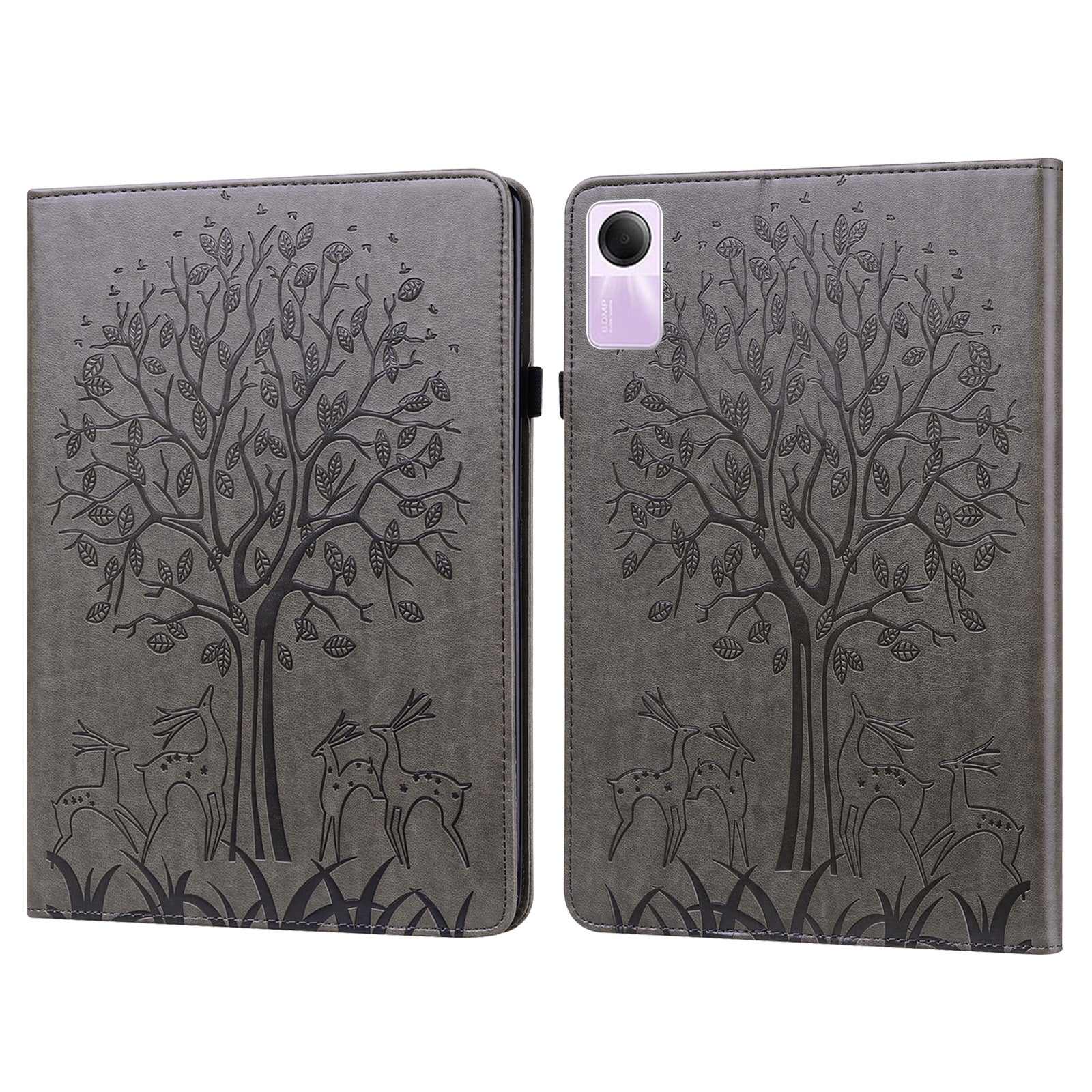 For Xiaomi Redmi Pad SE Case Imprinted PU Leather Tablet Cover with Card Slots