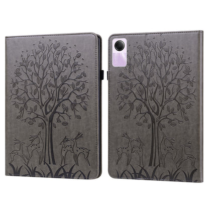 For Xiaomi Redmi Pad SE Case Imprinted PU Leather Tablet Cover with Card Slots