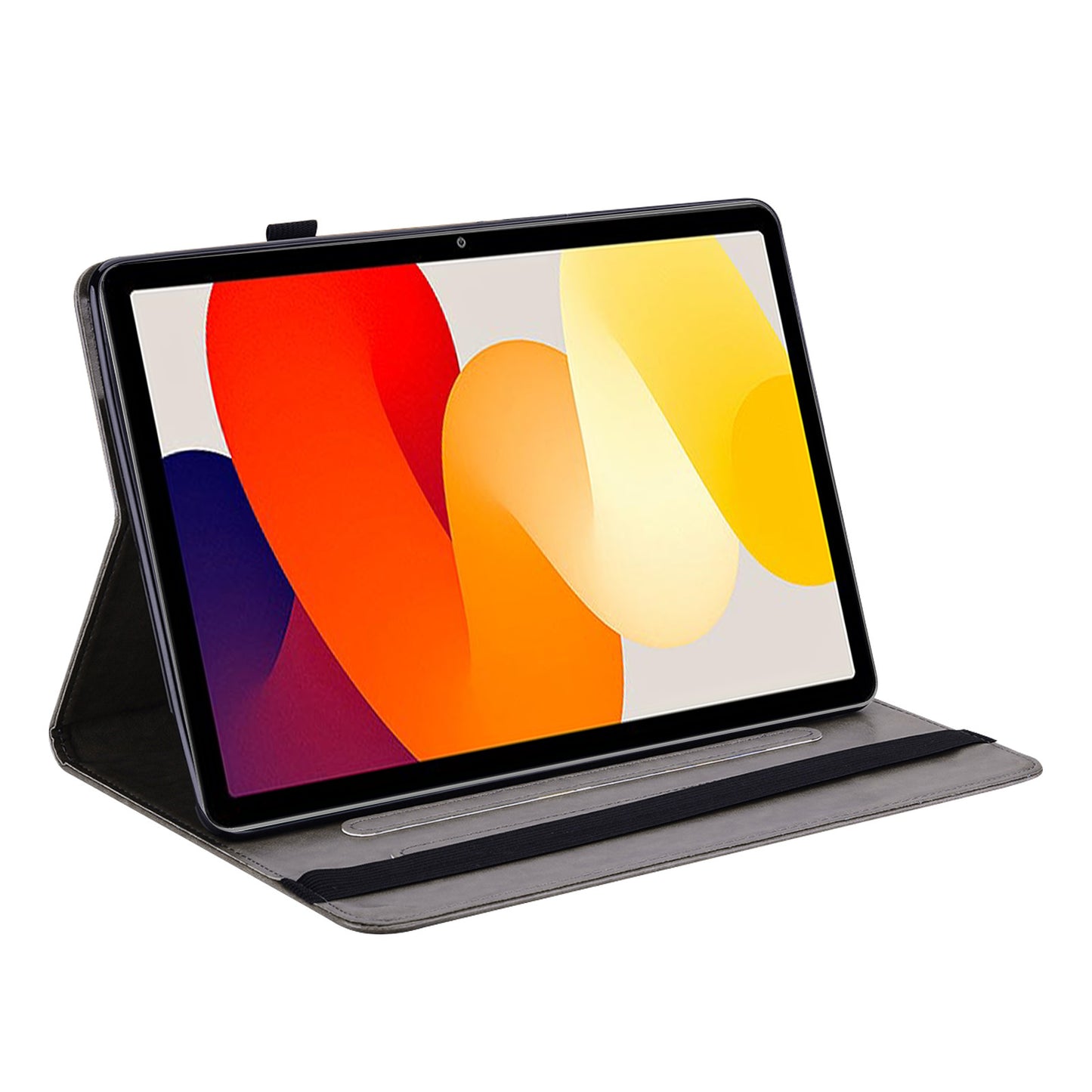 For Xiaomi Redmi Pad SE Case Imprinted PU Leather Tablet Cover with Card Slots