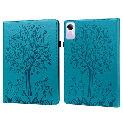 For Xiaomi Redmi Pad SE Case Imprinted PU Leather Tablet Cover with Card Slots