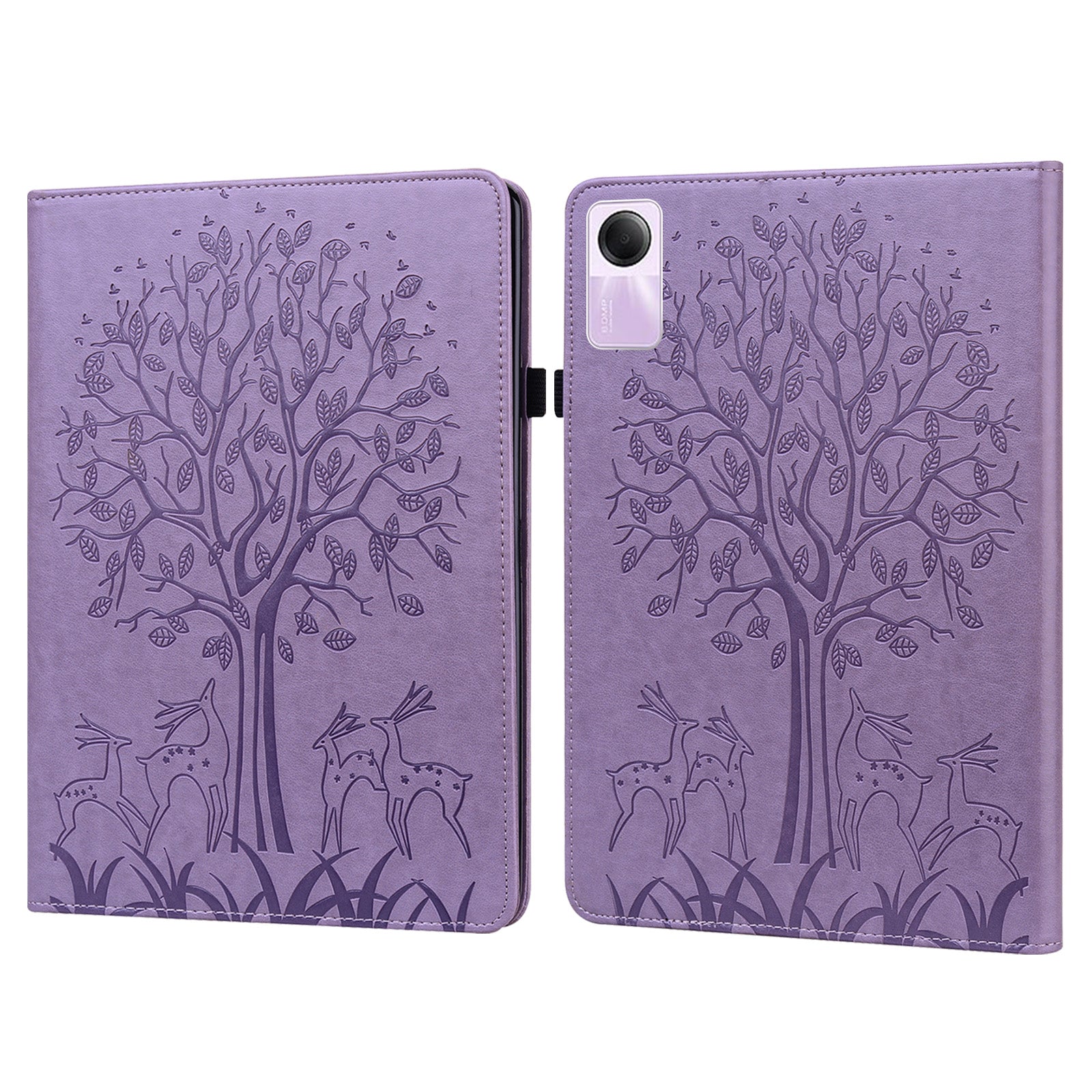 For Xiaomi Redmi Pad SE Case Imprinted PU Leather Tablet Cover with Card Slots